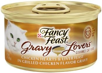 Purina Fancy Feast Gravy Lovers Wet Cat Food, 3 oz Cans, 30-Pack