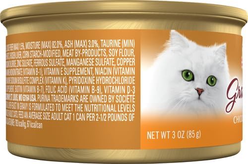 Purina Fancy Feast Gravy Lovers Wet Cat Food, 3 oz Cans, 30-Pack