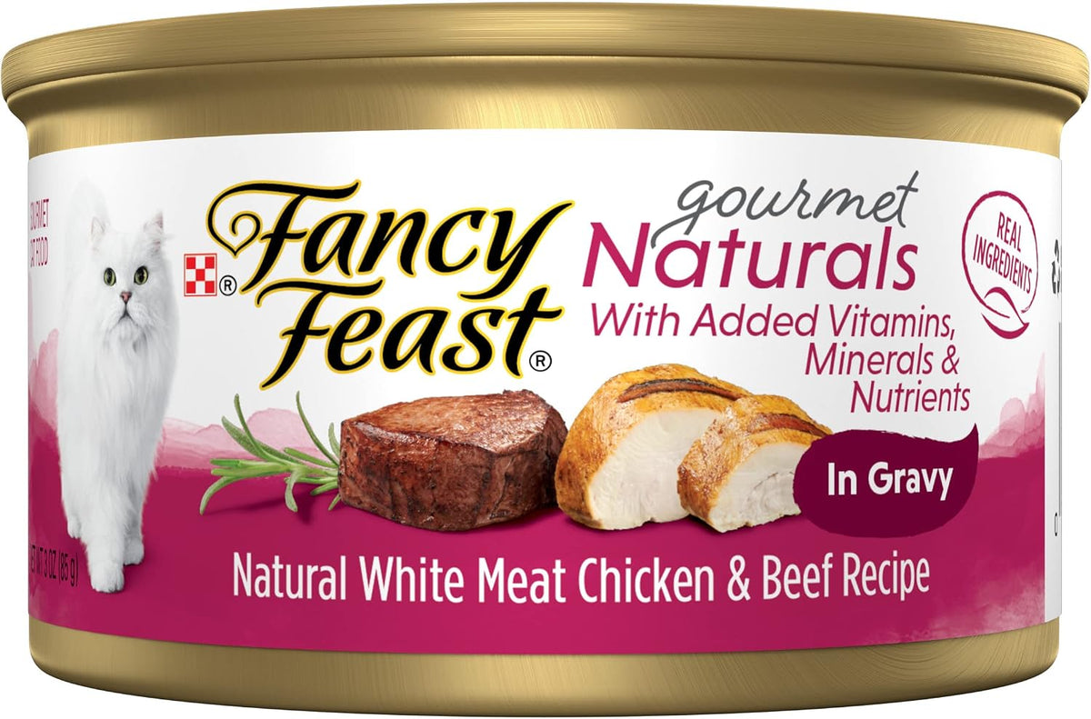 Purina Fancy Feast Gravy Lovers Wet Cat Food, 3 oz Cans, 30-Pack