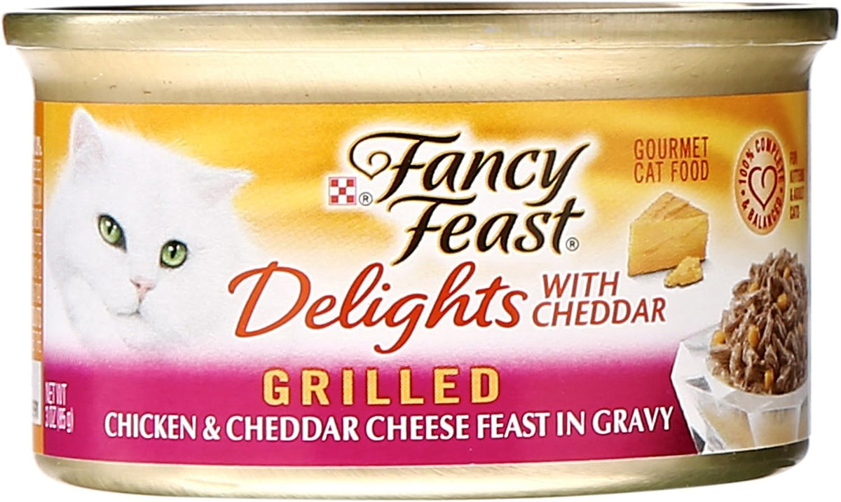 Purina Fancy Feast Gravy Lovers Wet Cat Food, 3 oz Cans, 30-Pack