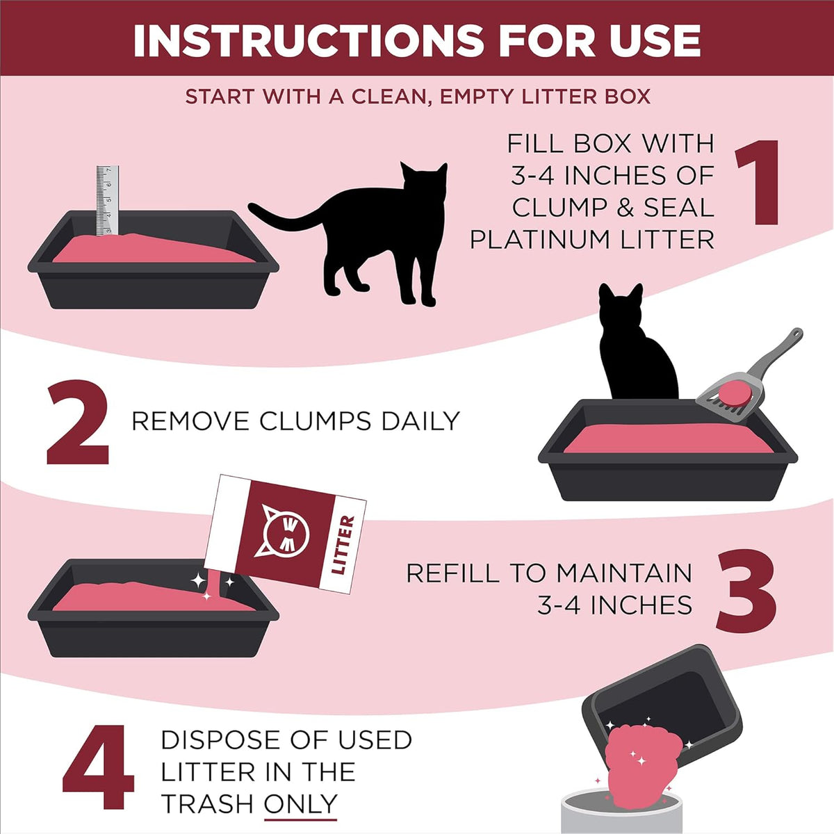ARM & HAMMER Slide Platinum Easy Clean-Up Clumping Cat Litter, 18 lbs