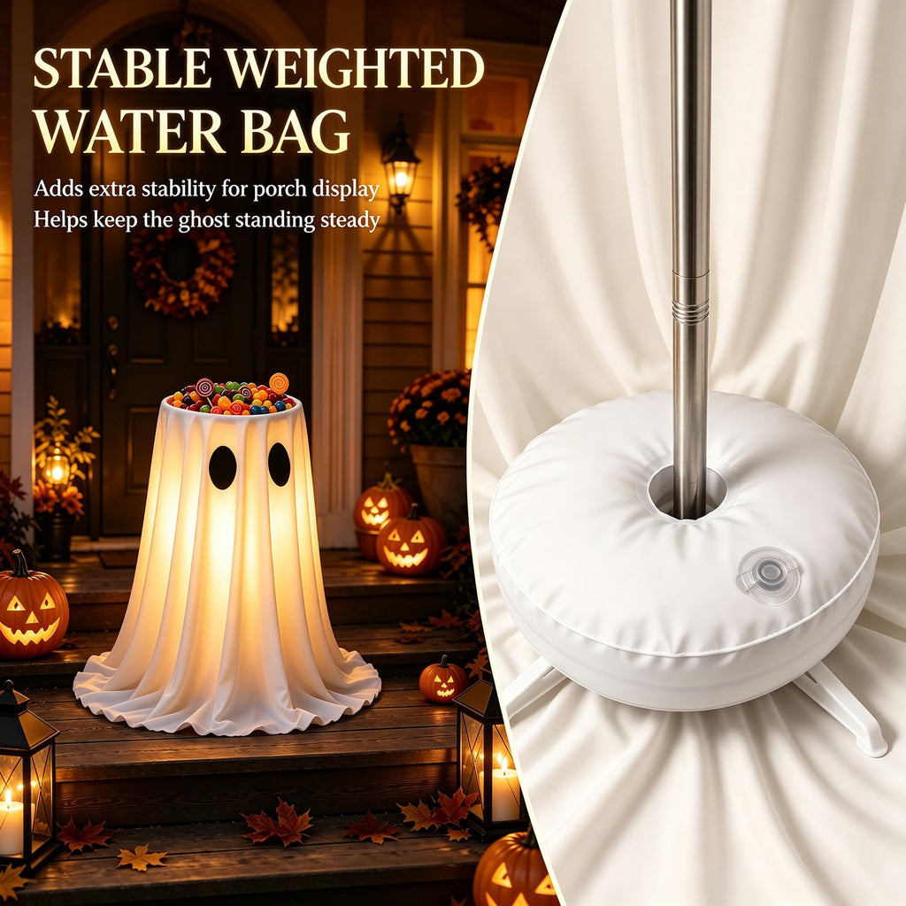 2 Pack 5 Ft Large Light Up Ghost Decor - Halloween Decorations Outdoor