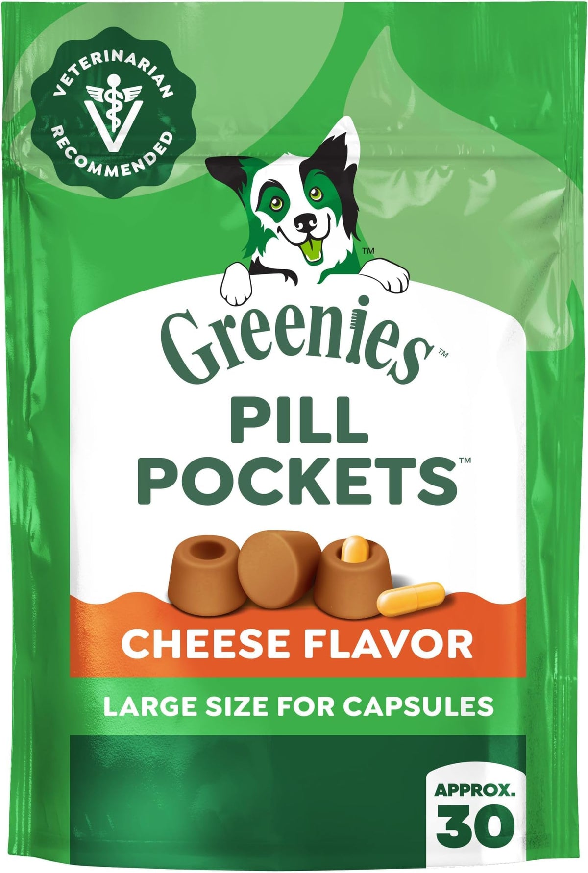 Greenies Pill Pockets Large Size Dog Treats, Peanut Butter, 15.8 oz