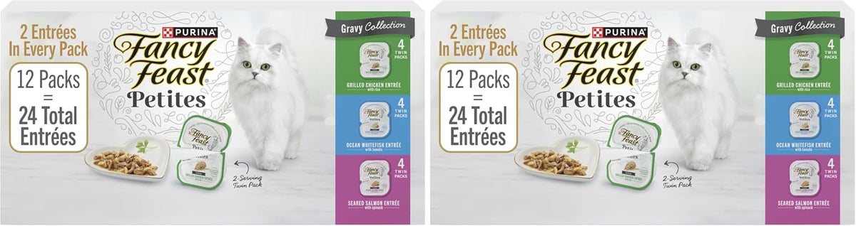 Purina Fancy Feast Gravy Lovers Wet Cat Food, 3 oz Cans, 30-Pack