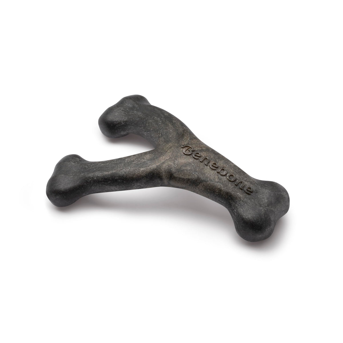 Benebone Wishbone Dog Chew Toy for Aggressive Chewers, Real Bacon, Medium