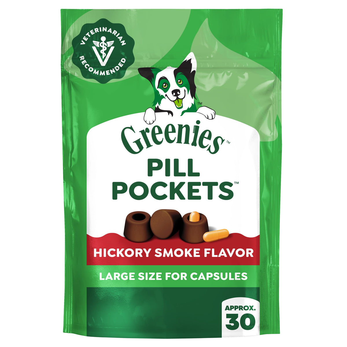Greenies Pill Pockets Large Size Dog Treats, Peanut Butter, 15.8 oz