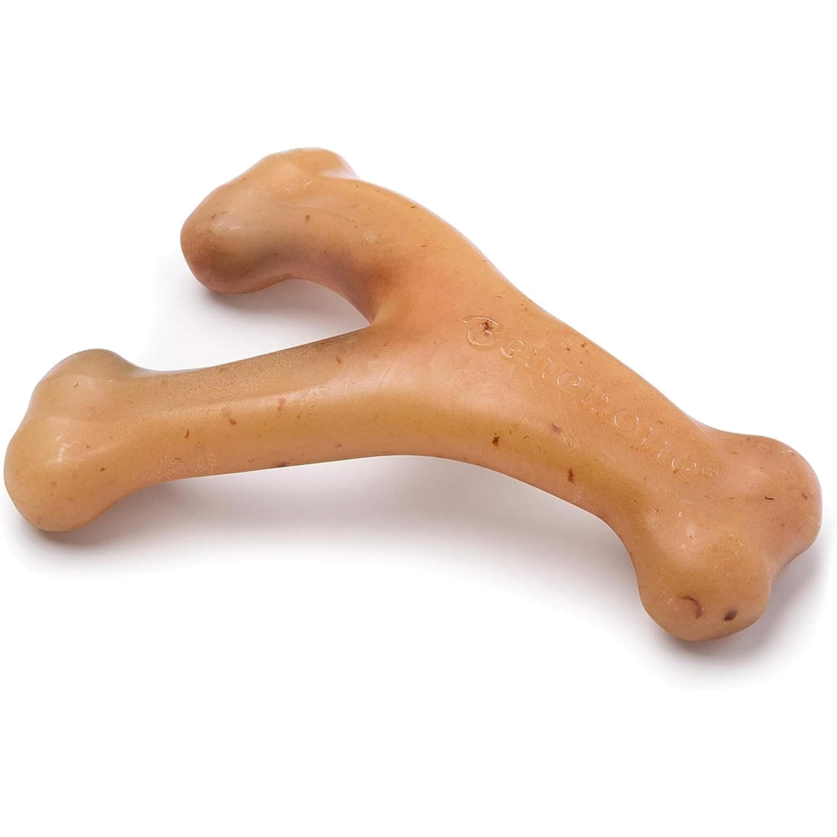 Benebone Wishbone Dog Chew Toy for Aggressive Chewers, Real Bacon, Medium
