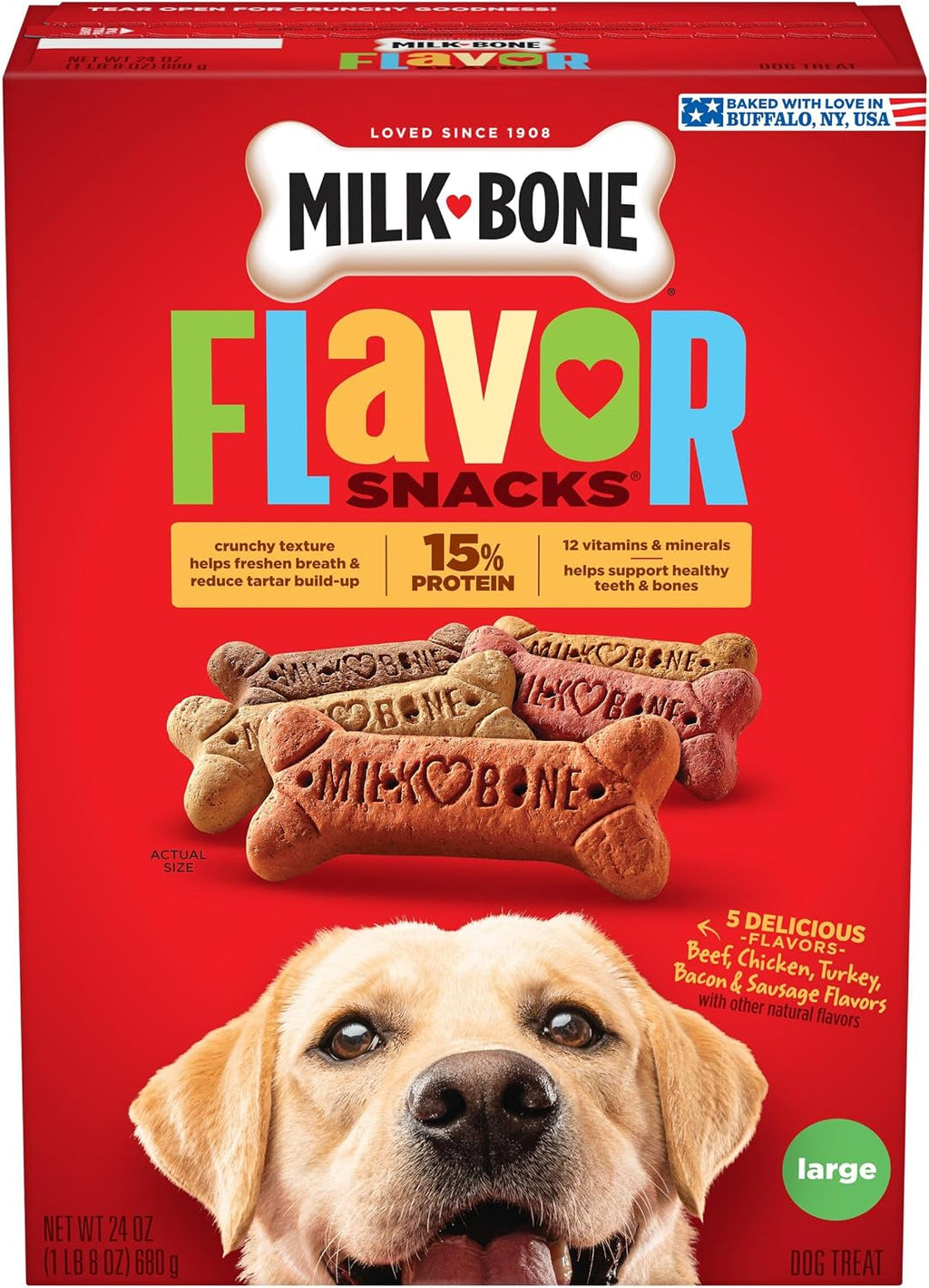 Milk-Bone Flavor Snacks Mini’s Dog Treats, 36 Oz.