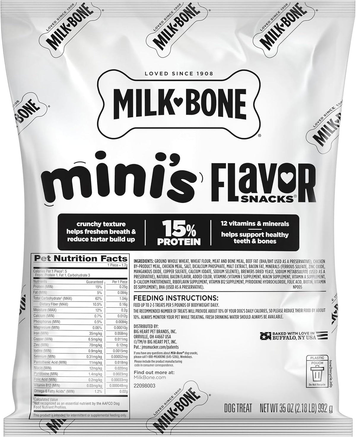 Milk-Bone Flavor Snacks Mini’s Dog Treats, 36 Oz.