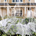 300 sqft Spider Webs Halloween Decorations Bonus with 10 Fake Spiders, Super Stretch Cobwebs for Halloween Indoor and Outdoor Party Supplies