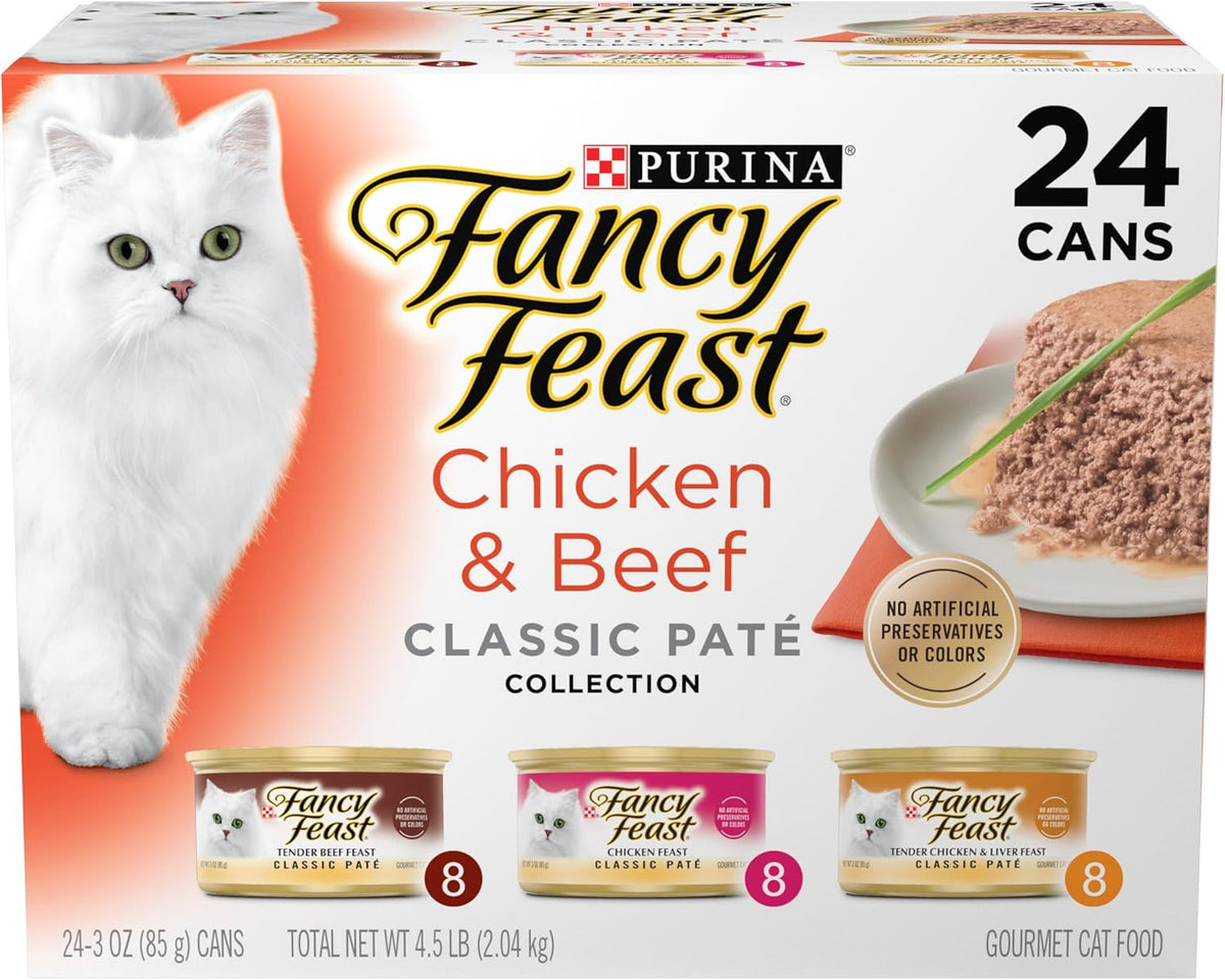 Purina Fancy Feast Gravy Lovers Wet Cat Food, 3 oz Cans, 30-Pack