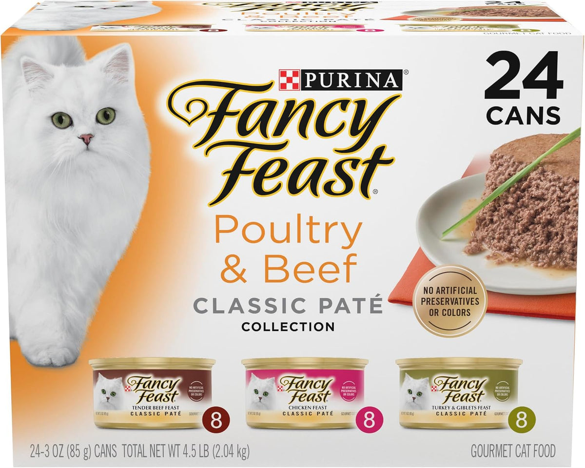 Purina Fancy Feast Gravy Lovers Wet Cat Food, 3 oz Cans, 30-Pack