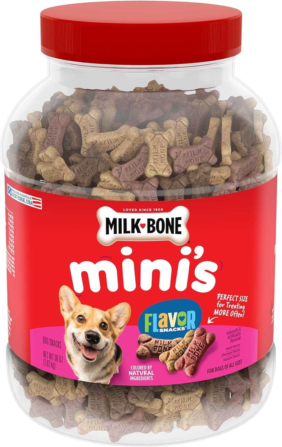 Milk-Bone Flavor Snacks Mini’s Dog Treats, 36 Oz.