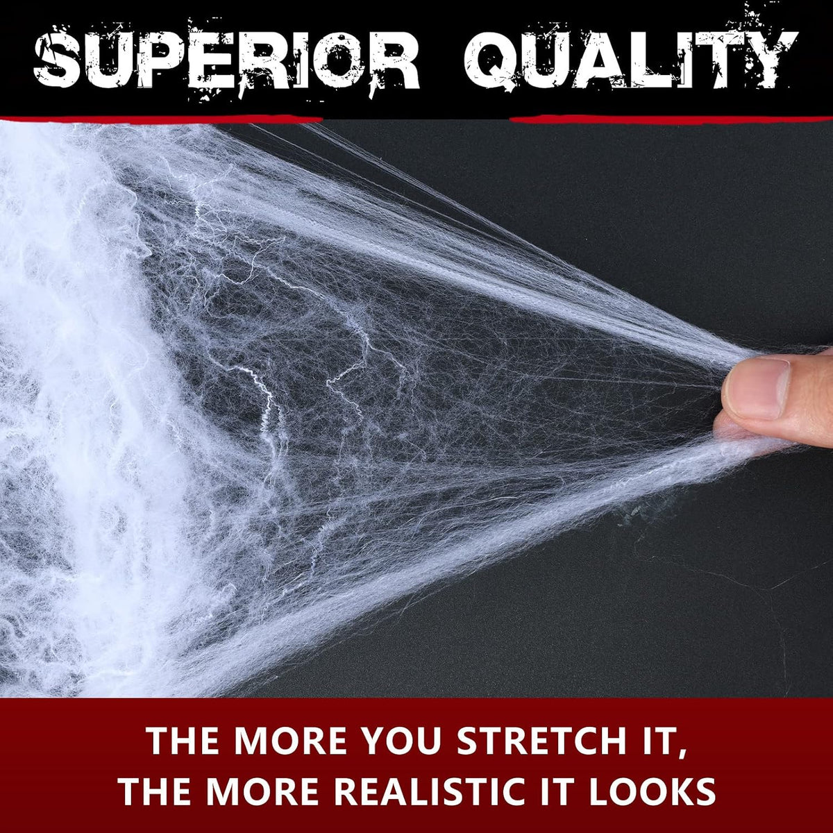 300 sqft Spider Webs Halloween Decorations Bonus with 10 Fake Spiders, Super Stretch Cobwebs for Halloween Indoor and Outdoor Party Supplies