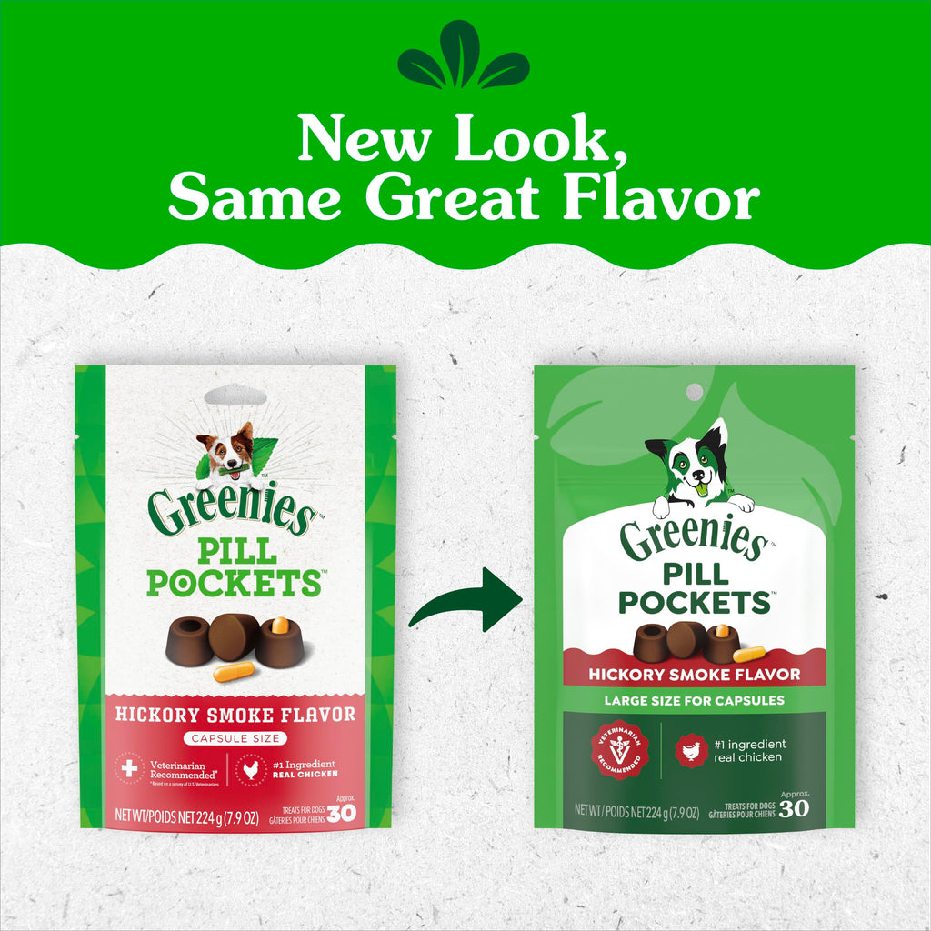 Greenies Pill Pockets Large Size Dog Treats, Peanut Butter, 15.8 oz