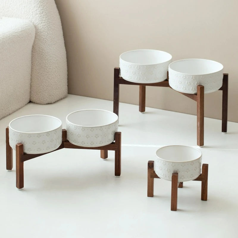 Ceramic Elevated Double Diner